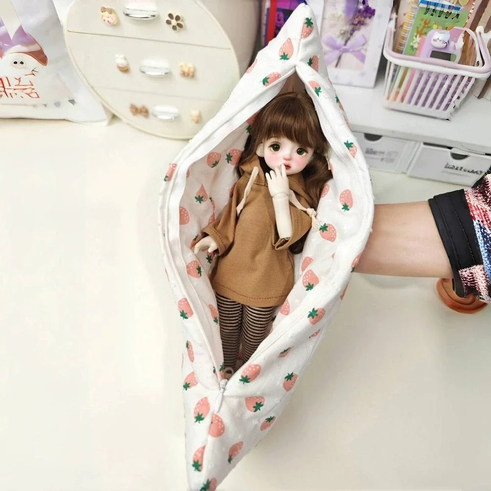 1/3 1/4 1/6 كيس نوم الدمية لـ 60/45/30 سنتيمتر Bjd دمية حماية الوسادة فتاة اللعب فستان اللعب منزل إكسسوارات دمي ، لا دمية