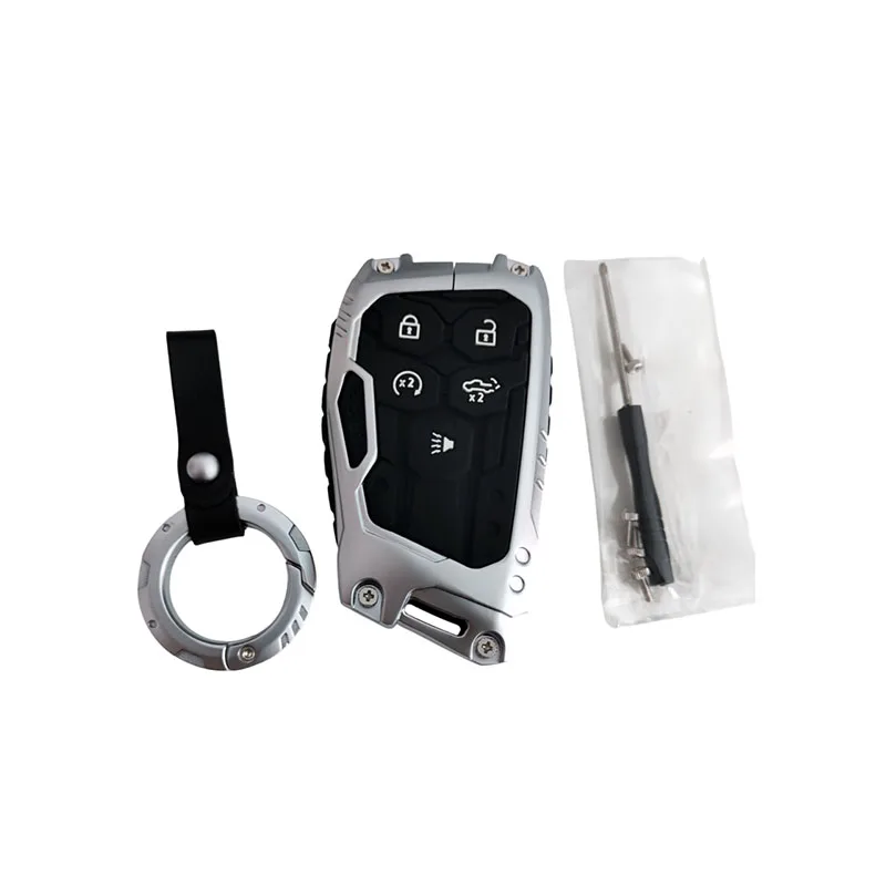 

Zinc alloy Car Key Shell Cover Key Case 5 Buttons for Chevrolet Silverado 1500 ZR2