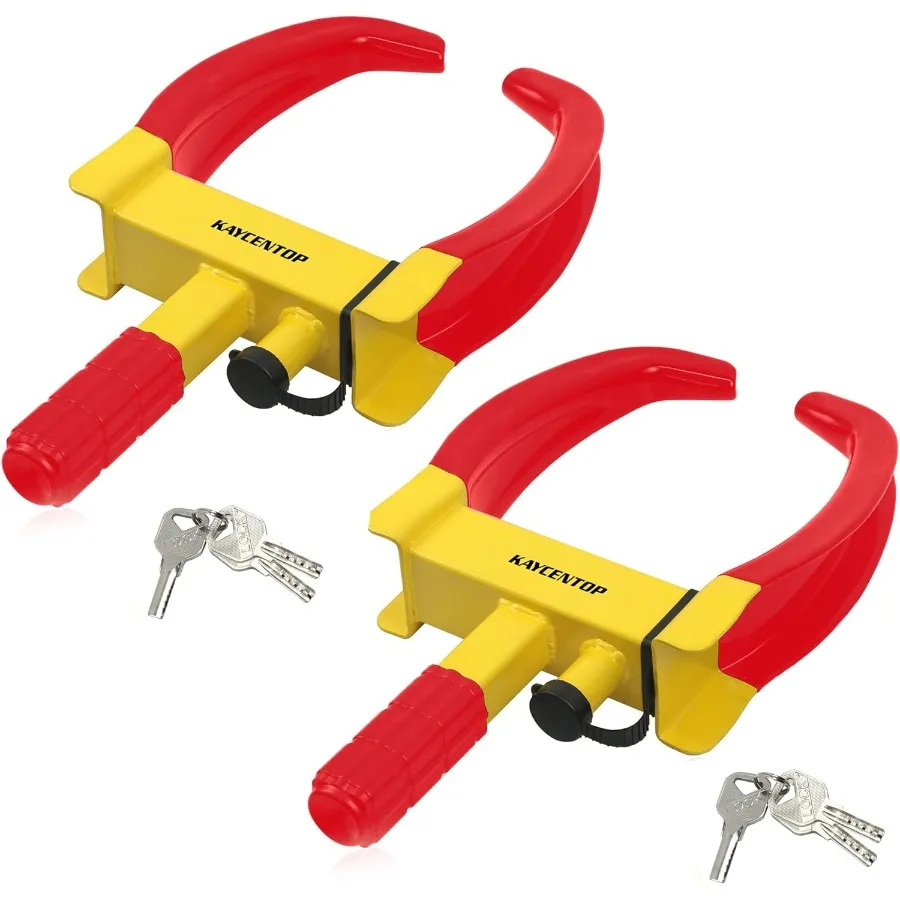 

Universal Wheel Clamp Lock AntiTheft Security Device for Most Vehicles Including Trailers SUVs Boats ATVs Motorcycles and Golf