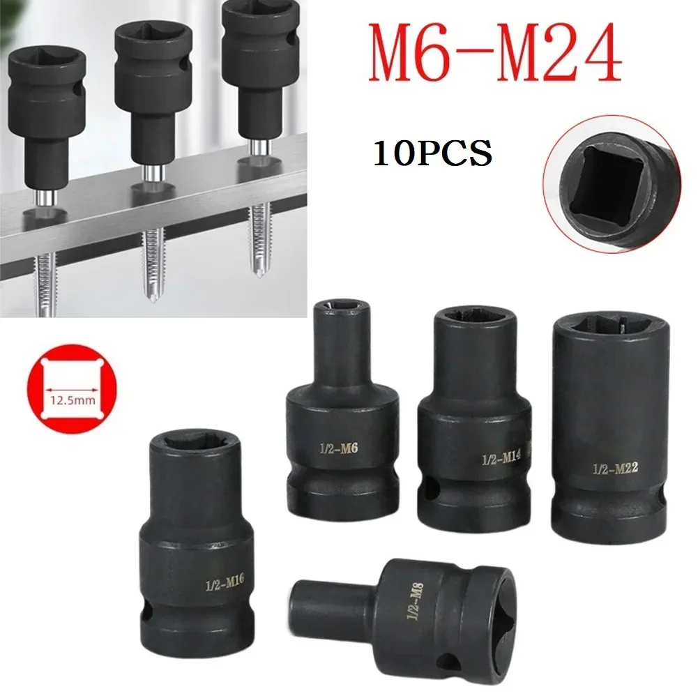 

For Hard-to-Reach Areas 1/2 Inch Tap Socket Chromium Vanadium Steel High-Quality Material Phosphate Black Treatment