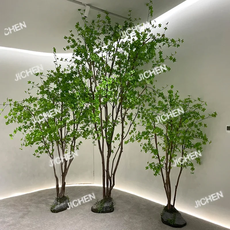 

HS Simulation Bell Tree Window Horse Drunk Wood Nordic ins Style Decoration False Tree Landscaping Green Plants Indoor and Outdo