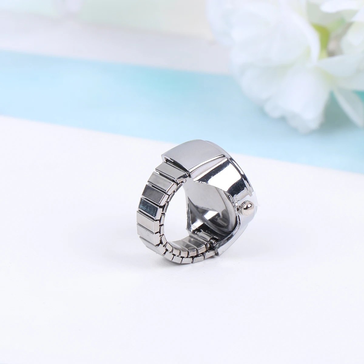 

2 Pcs Couple Ring Watch for Women Watches Silver Digital Intelligent Man