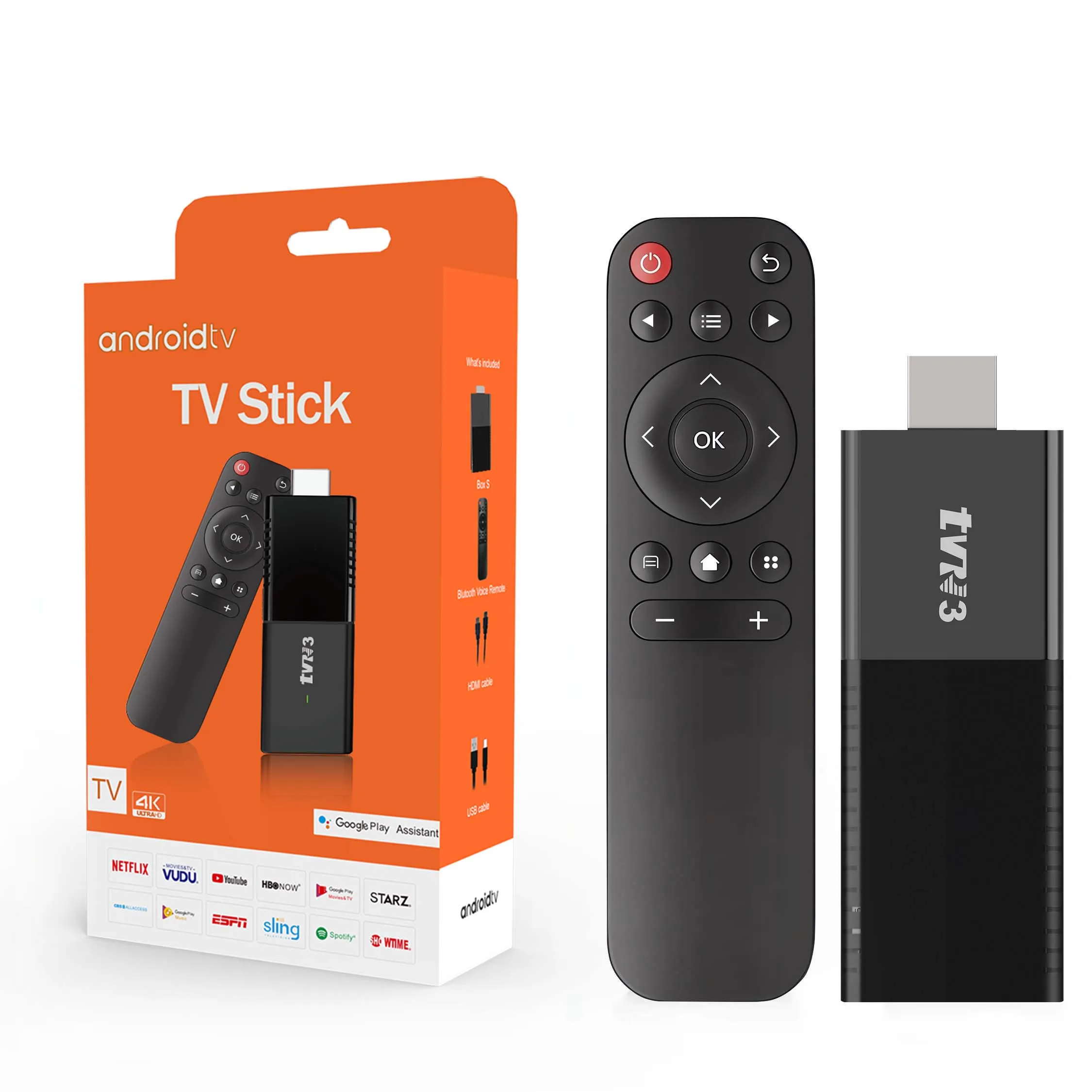 

TVR3 Android15 Allwinner H313 Quad Core Smart TV Stick Youtube DUAL 2.4/5G Wifi BT5.0 4K 1G 8G Multi Language Electronic TV BOX