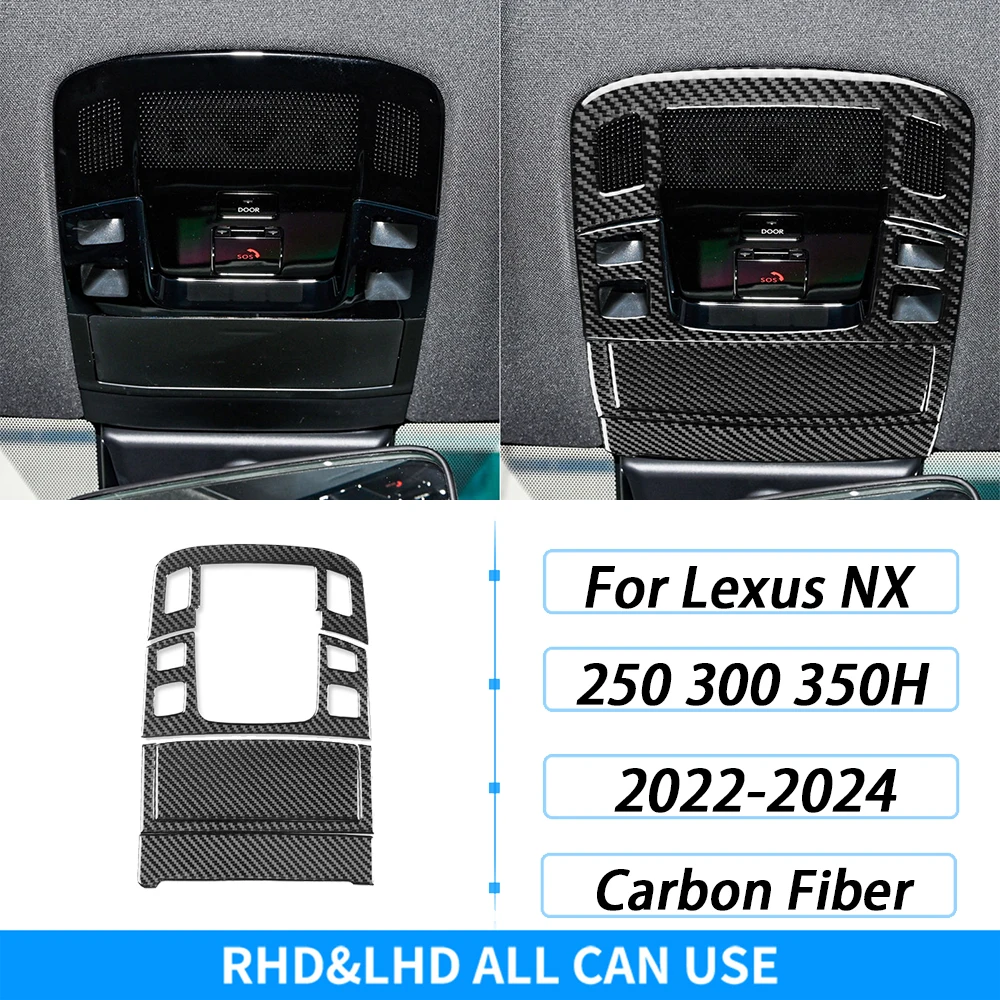 Carbon Fiber Look Window Switch Cover Trims – Fits 2022-2023 Lexus NX250, NX350, NX350h, NX450h+