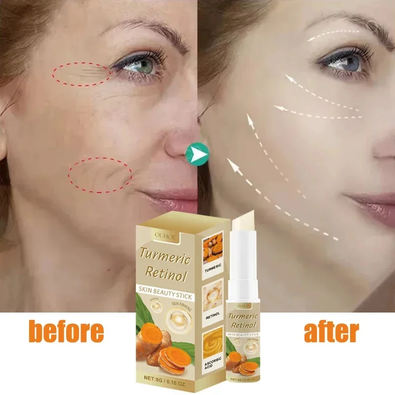 

Collagen Wrinkle Removal Multi Bounce Balm Stick Instant Anti-Aging Firming Lift Brighten Facial Dull Skin Moisturizer Cosmetics