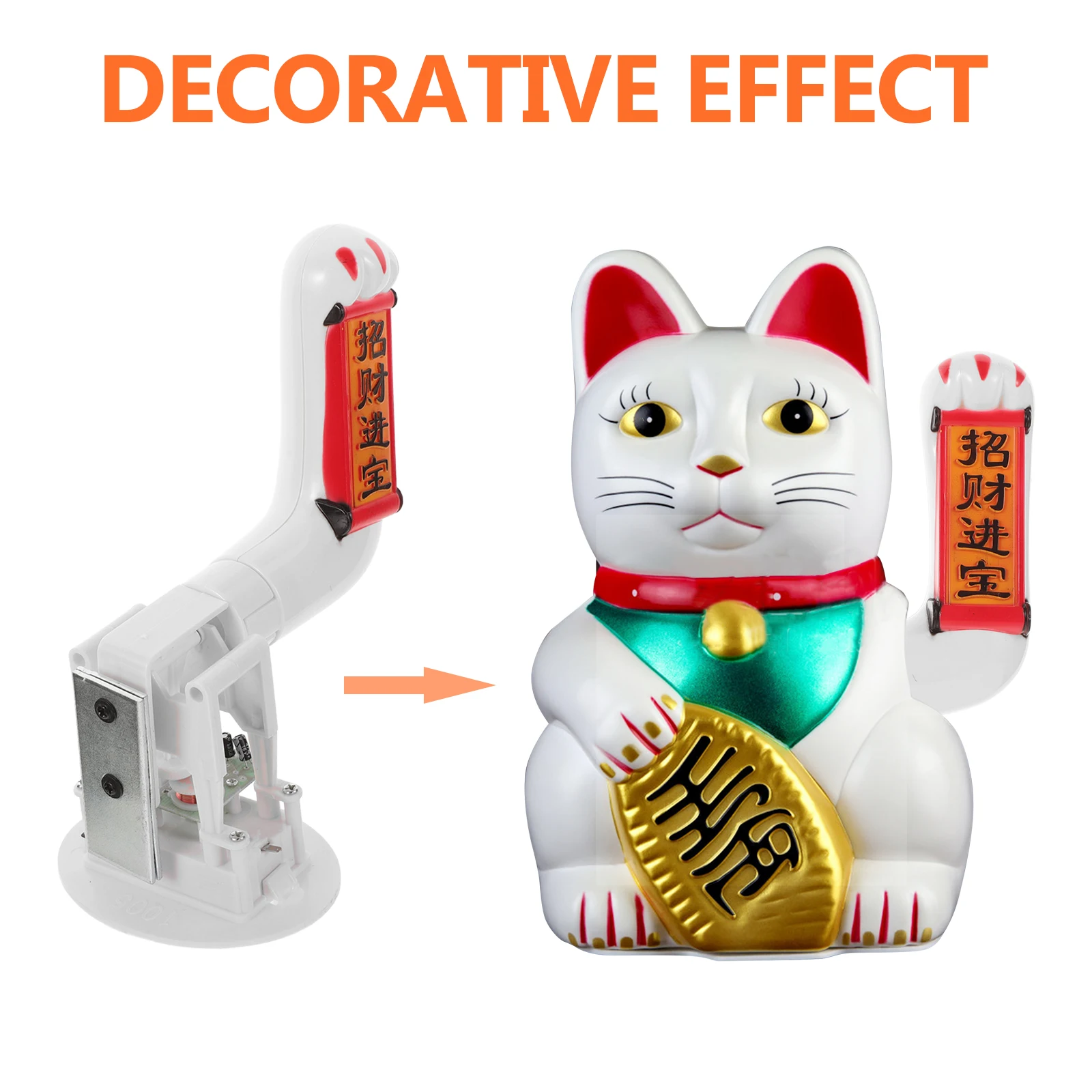 

Cute Cat Arm Swing Mechanism Lucky Fortune Cat Waving Accessory Compact Moving Arm Replacement Part For Home Office Decor Swing
