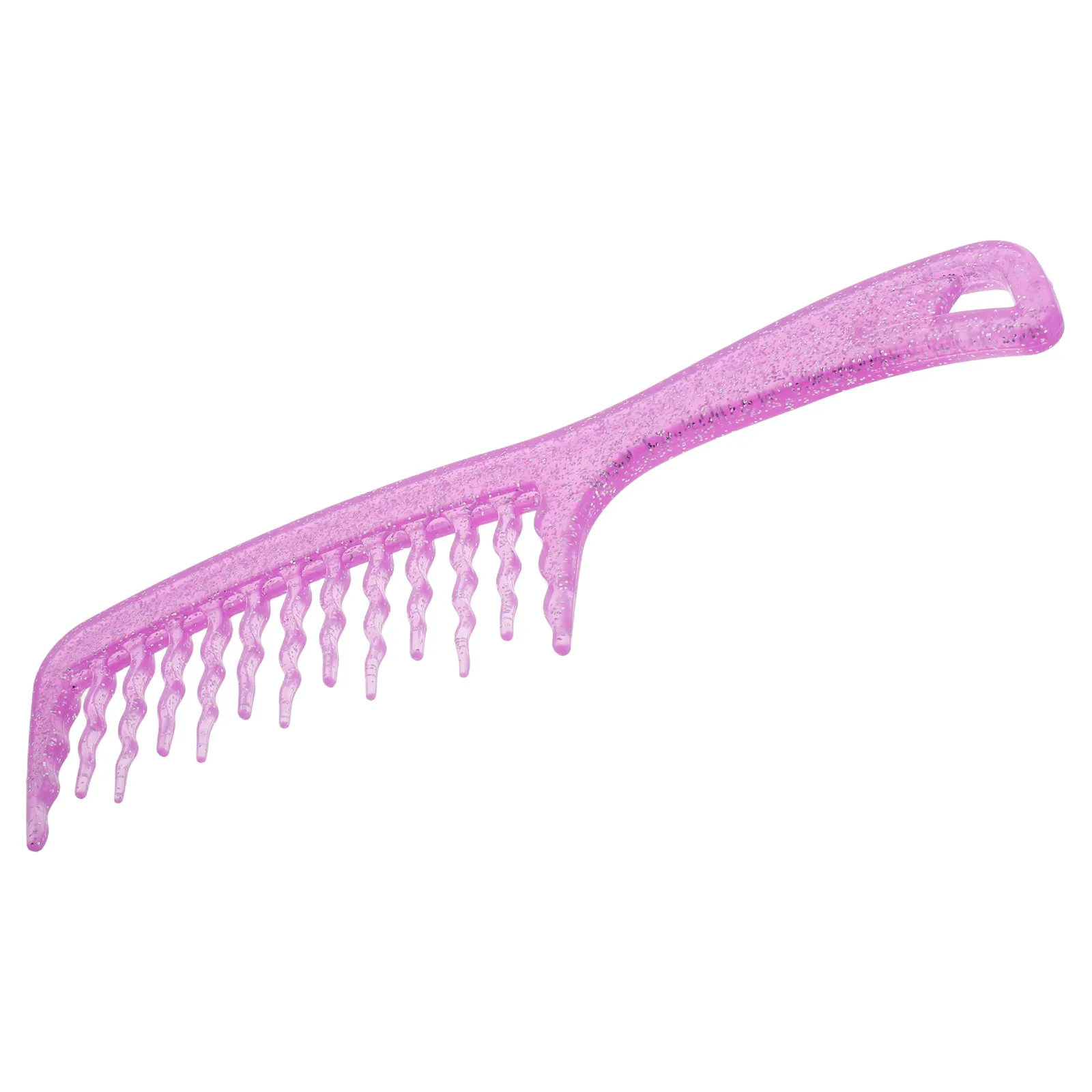 

Эргономичная расческа с широкими зубьями для женщин, для распутывания и укладки вьющихся волос, профессиональный инструмент для парикмахерских, текстурирующая расческа