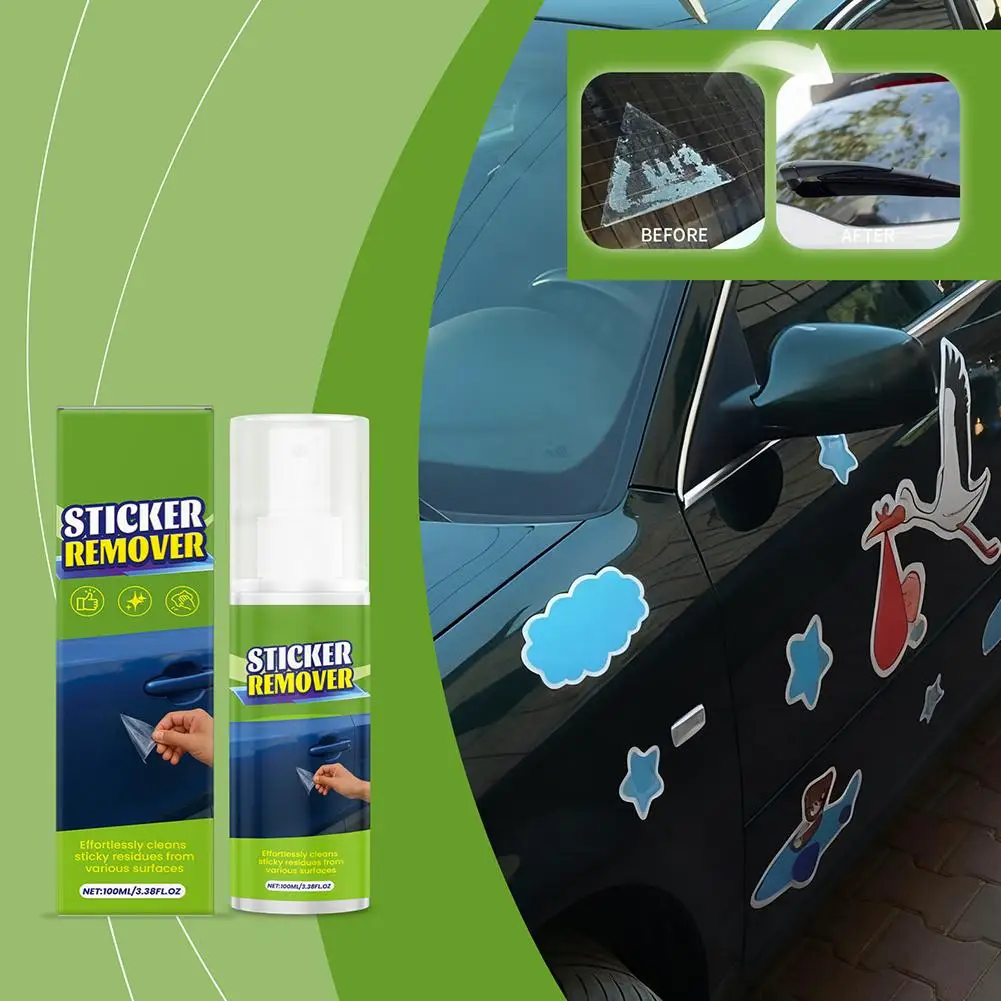 100ml adhesive glue remover Sticky Residue Remover Cleaner Easy Spray Glass Cleaner Label Car Spray Remover Quick Adhesive I4C5