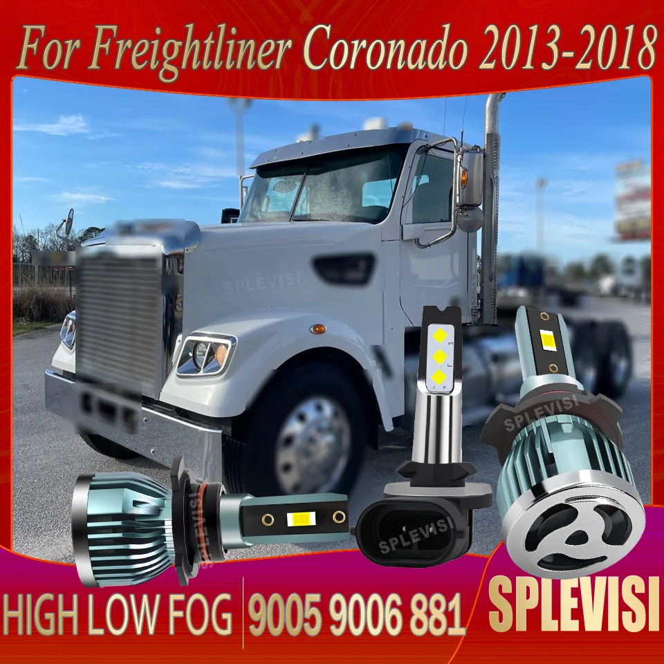 

LED Durable and Long-Lasting​ Tool-Free Longevity Headlight foglight For Freightliner Coronado 2013 2014 2015 2016 2017 2018