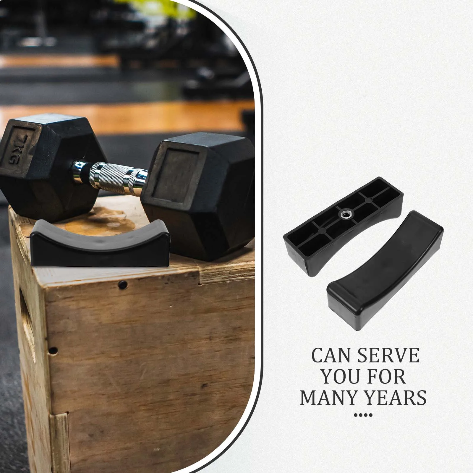 

4Pcs Dumbbell Rack Plastic Sturdy Wear-Resistant Stable Base Support Stand Weightlifting Bar Holder Gym Storage Organizer