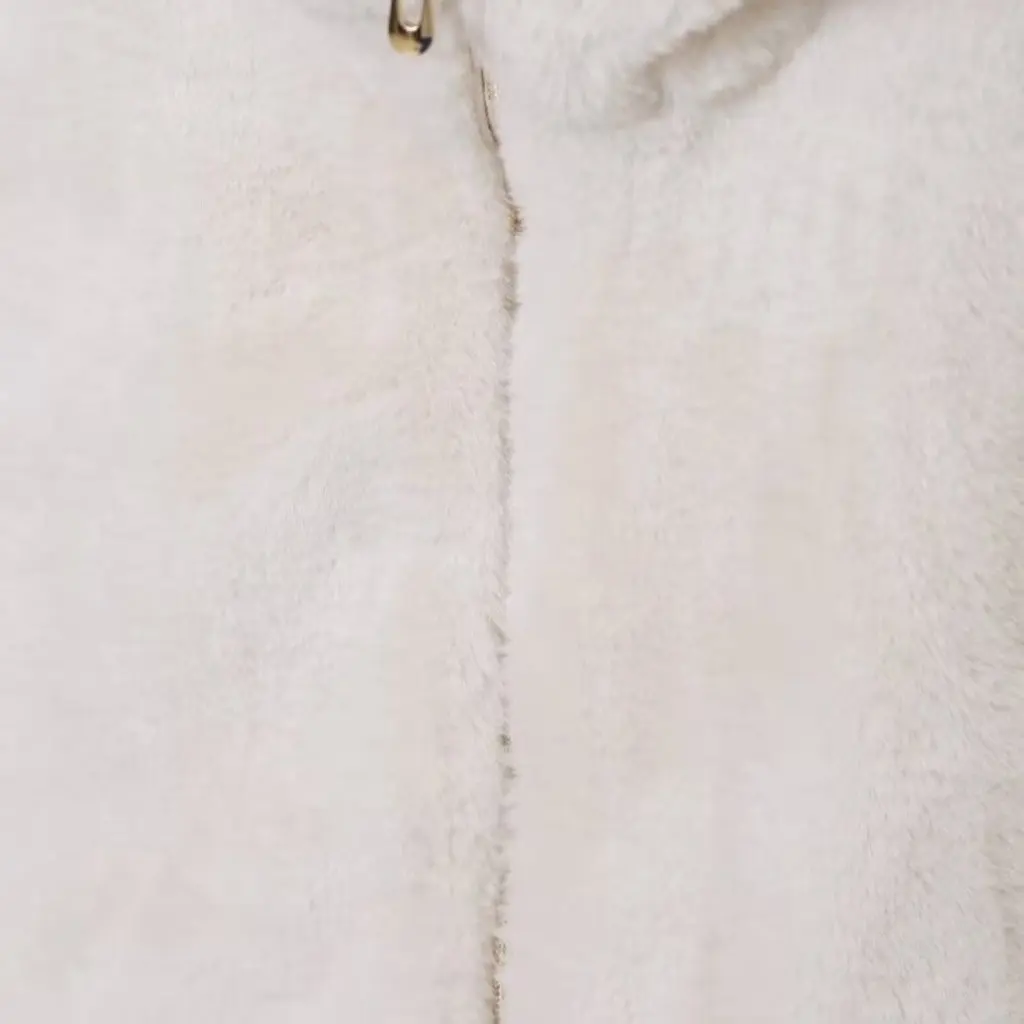 

Women's Hooded Vest Autumn Winter Fashion Design Zipper Artificial Fur Effect European American Style New