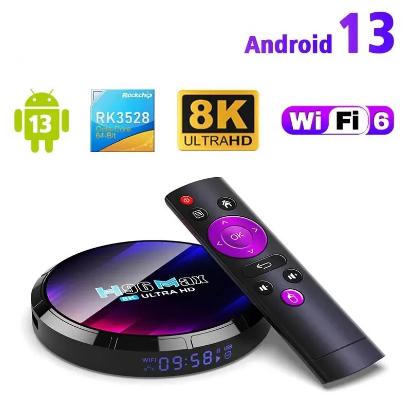 

HOT Android TV Box RK3528 Android Box 2.4G/5.8G WiFi6 BT5.0 4K Video Set Top TV Box Decode And Play 8K 24Fps