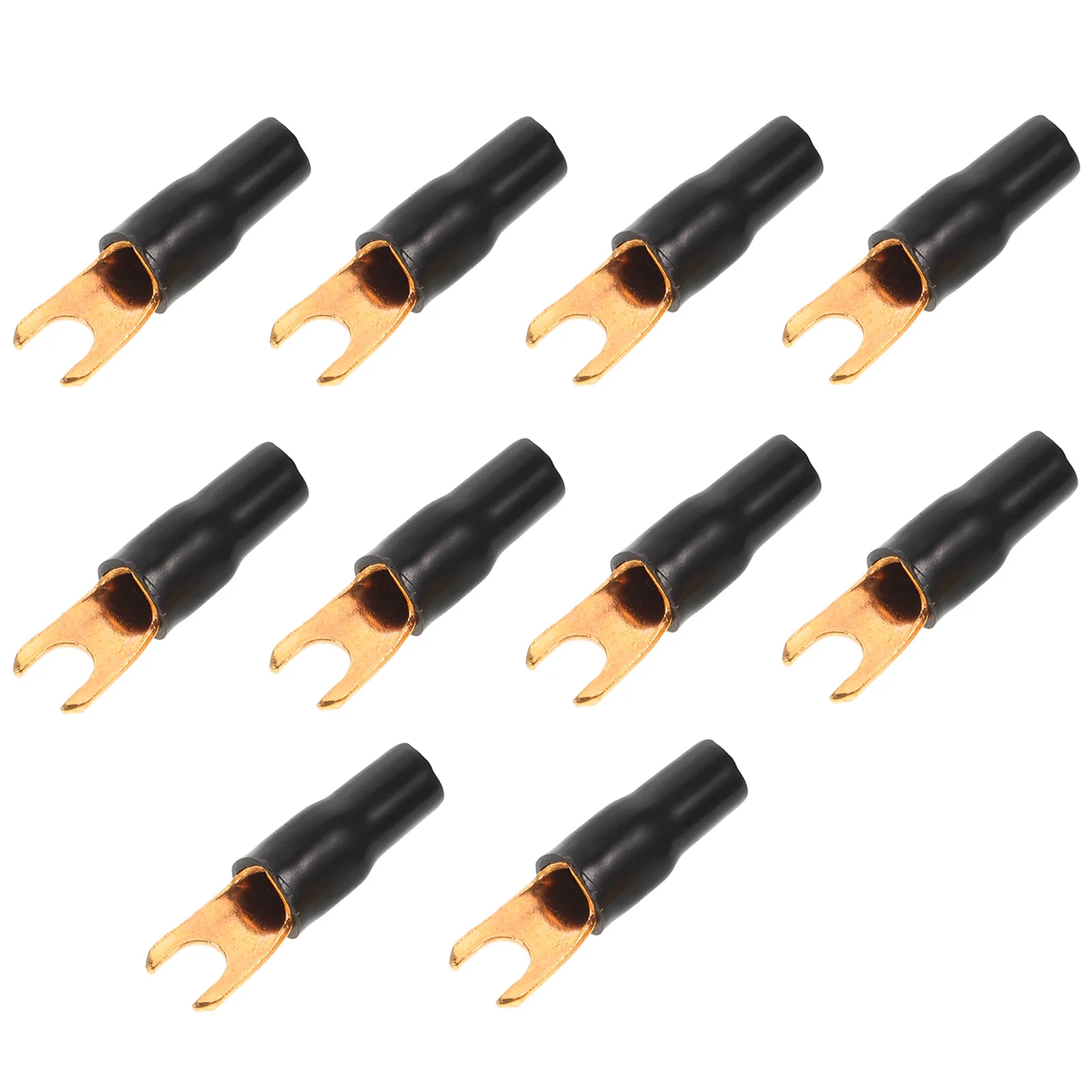 

10Pcs Precision Ut Terminal Car Audio Spade Connectors Crimp Spade Terminals for Reliable Amplifier and Speaker Wiring Solutions