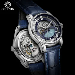 OCHSTIN New 2024 Master Series Simple and Personalized Hollow Mechanical Movement Waterproof Watch Men's Mechanical Watch