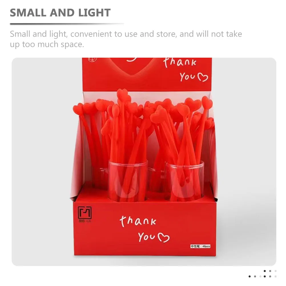 

10 Pcs Heart Shake Pen Writing Pens for School Valentine's Day Shaped Students Office