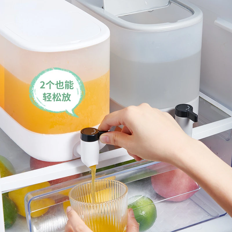 

Bottle with Faucet, Household Refrigerator, Cold Boiled Juice, Tea Barrel, Large Capacity, Heat Resistant, Cold Water Jug