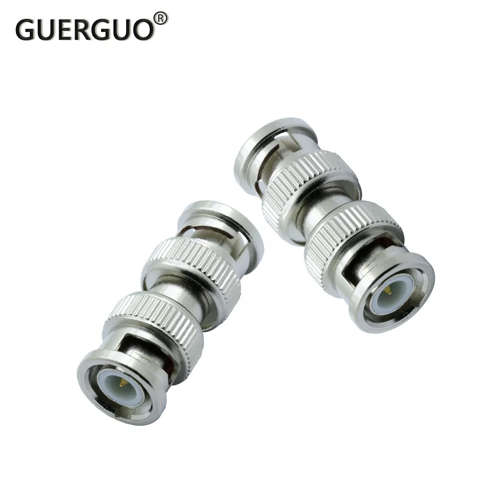 10 PCS BNC Male Plug to BNC Male Adapter RF Coaxial Straight connectors Adapter for System CCTV Camera