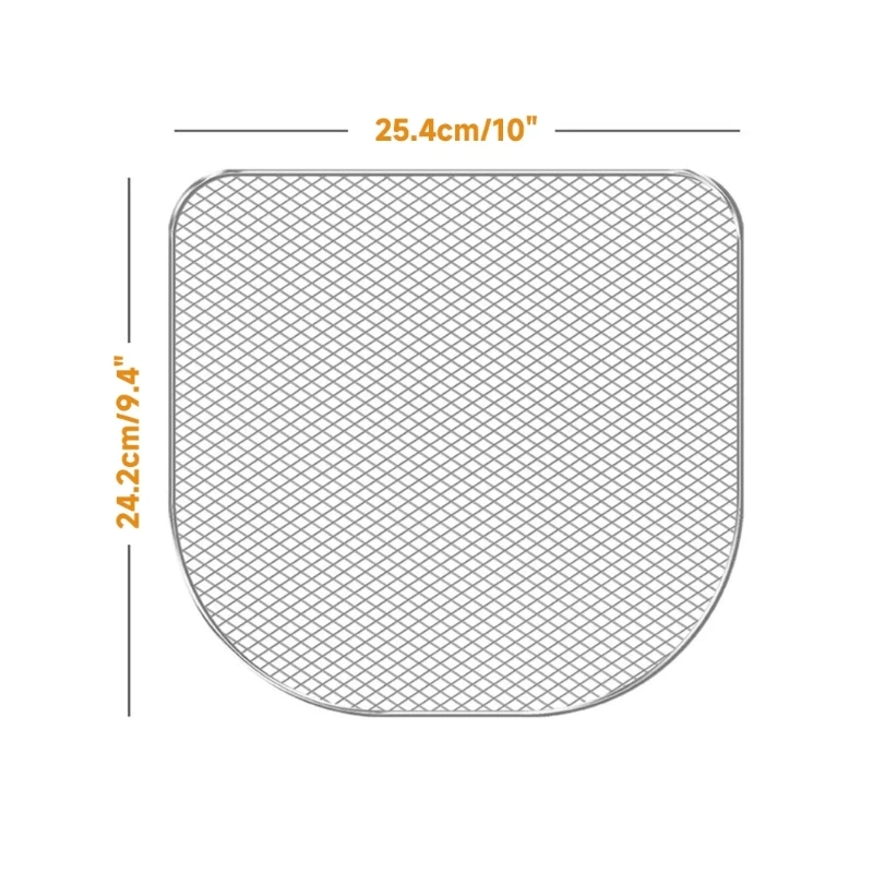 3 ชิ้นย่างตะแกรงนึ่งอาหารเกรดโลหะวัสดุ Air Fryer อุปกรณ์เสริม