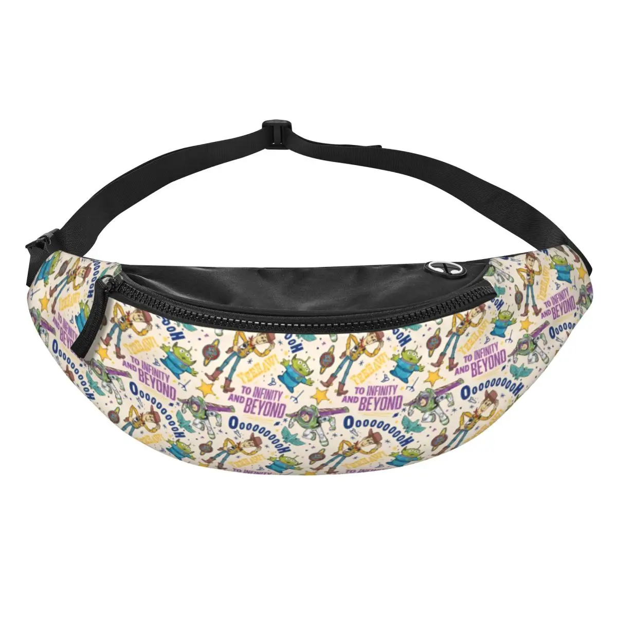 

Custom T-Toy Cartoon S-Story Fanny Pack for Men Women Fashion Crossbody Waist Bag Travel Hiking Phone Money Pouch