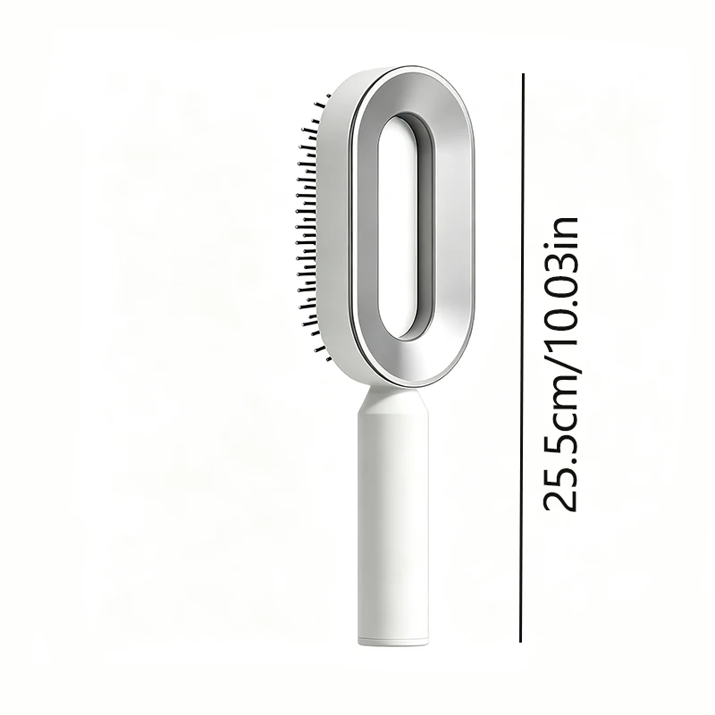 Air Cushion Comb with Scalp Massager - Airbag Detangling Hairbrush Suitable for All Hair Types, Gentle for Normal Hair, Plastic