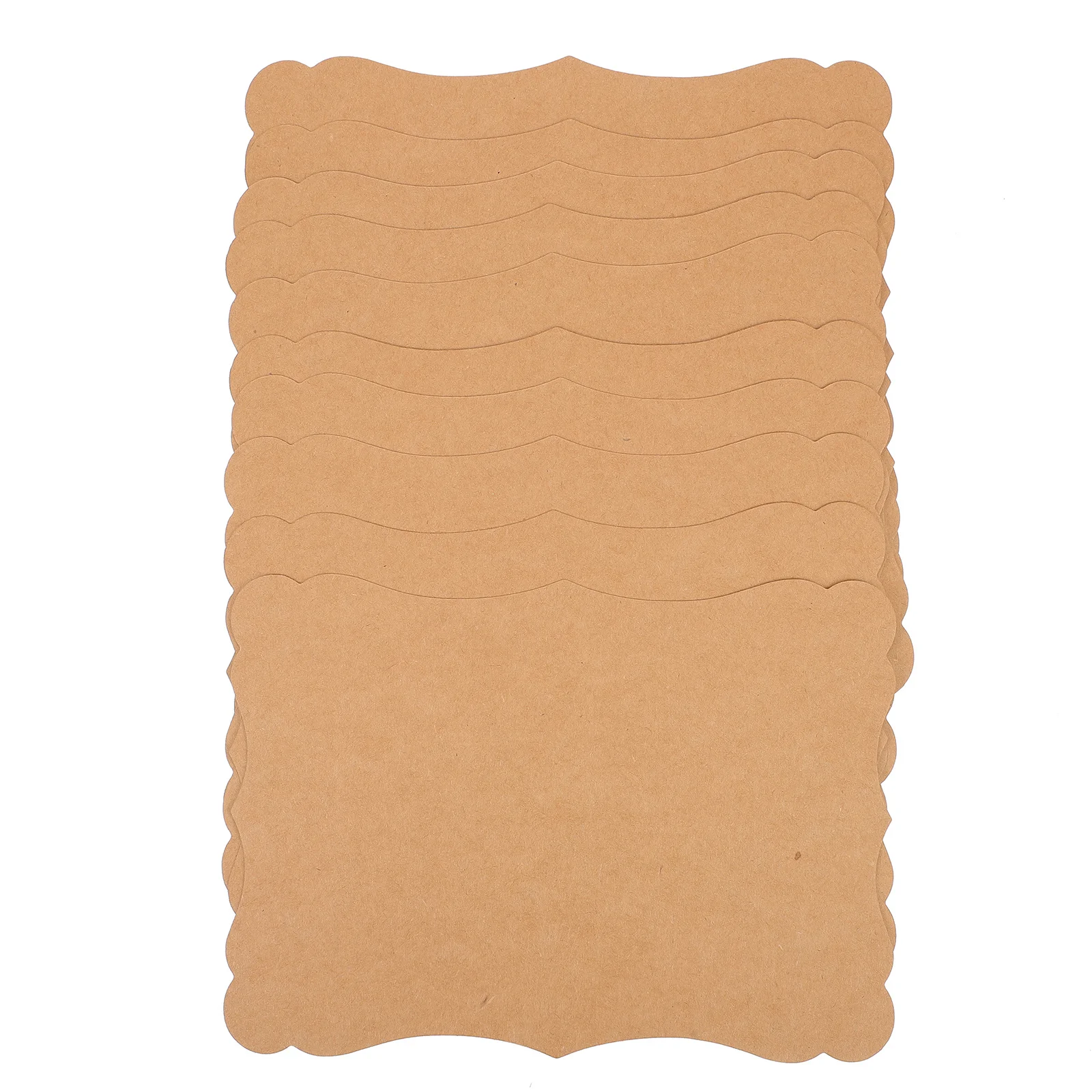 

10pcs Thick Kraft Paper Blank Cards Diy Vintage Greeting Postcards For Wedding Shower Invitations Handwritten Letter Set