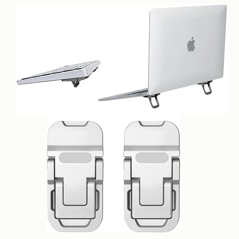 Mini przenośna podstawka do laptopa ze stopu cynku z 2 regulowanymi kątami Składana niewidoczna podstawka do laptopa do notebooka Macbook