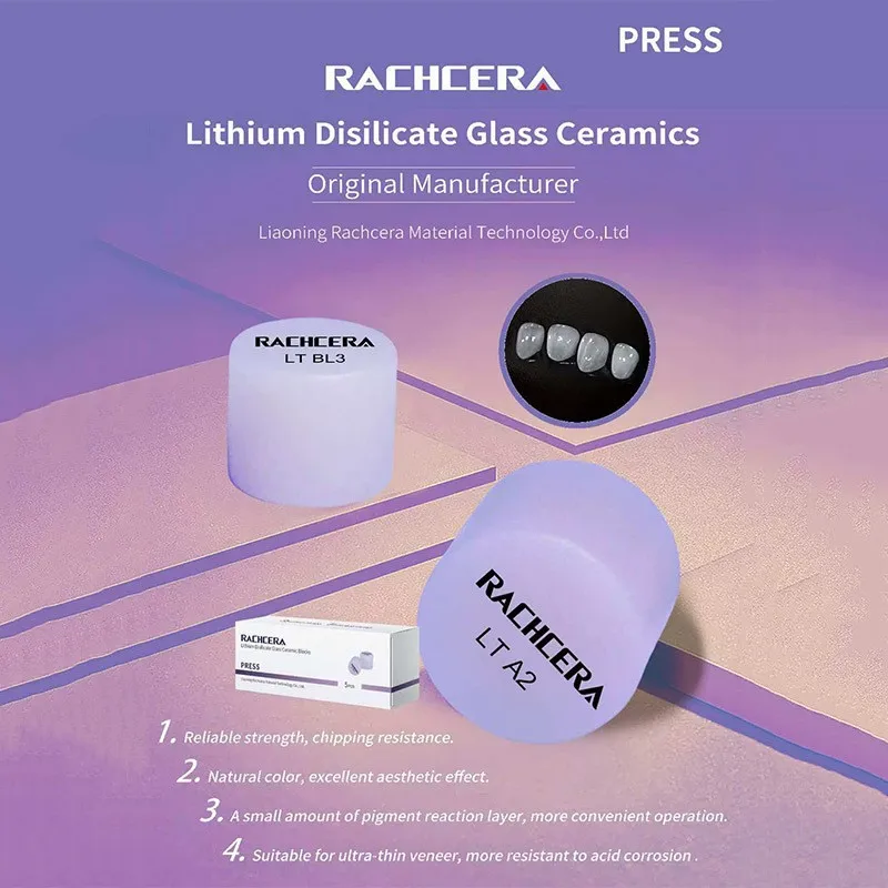 Glass ceramic lithium ceramic suitable for CAD/CAM denture specific cutting ceramic block casting block