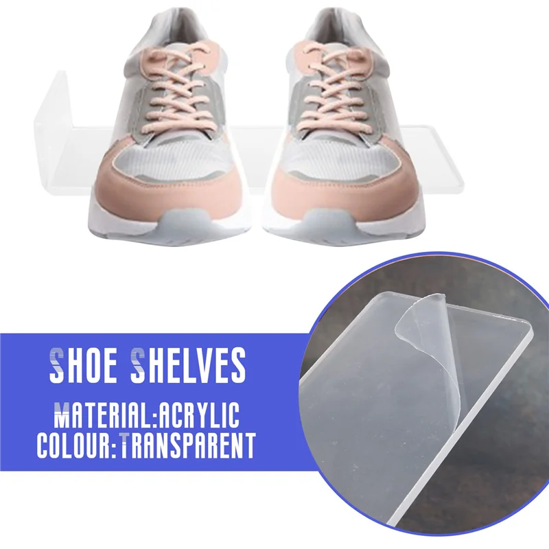 

ABAH-Floating Shoe Display,Shelves Wall Mount Levitating Shoe Display Stand For Sneaker Collection Or Shoes Box
