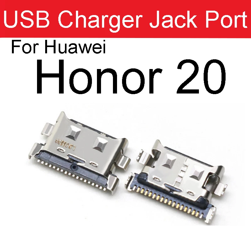 USB Charger Jack Port For Huawei Honor 10 20 Lite 20 30 V30 Pro 10i 20i 20s 30s V10 V20 V30 TypeC Dock Connector Charging Parts