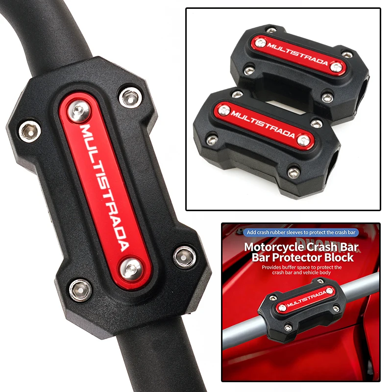 

RALLY Motorcycle Accessories Engine Guard Bumper Protection Block Crash Bar For DUCATI MULTISTRADA 950 1200/1260/S/ST V2S V4 RS