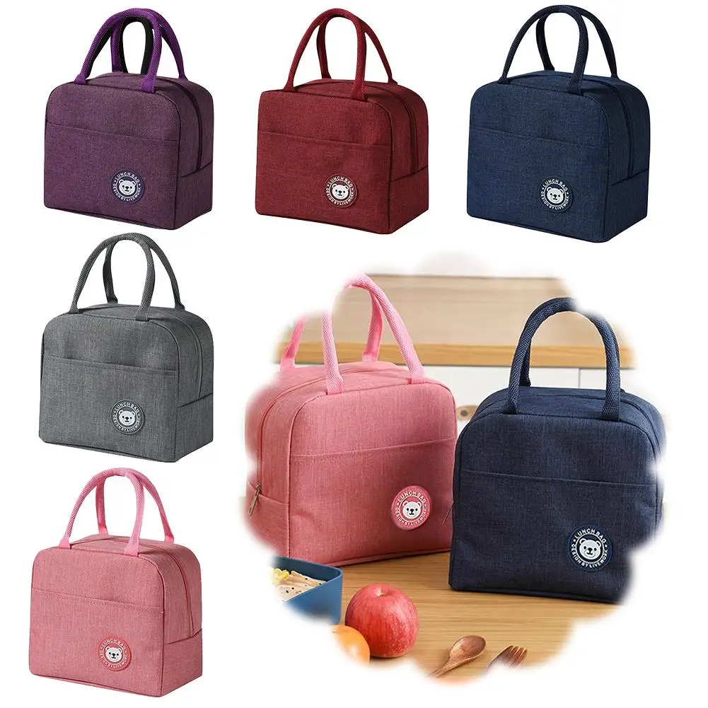 

Portable Lunch Bag Food Thermal Box Durable Waterproof Office Cooler Lunchbox With Shoulder Strap Organizer Insulated Case Port