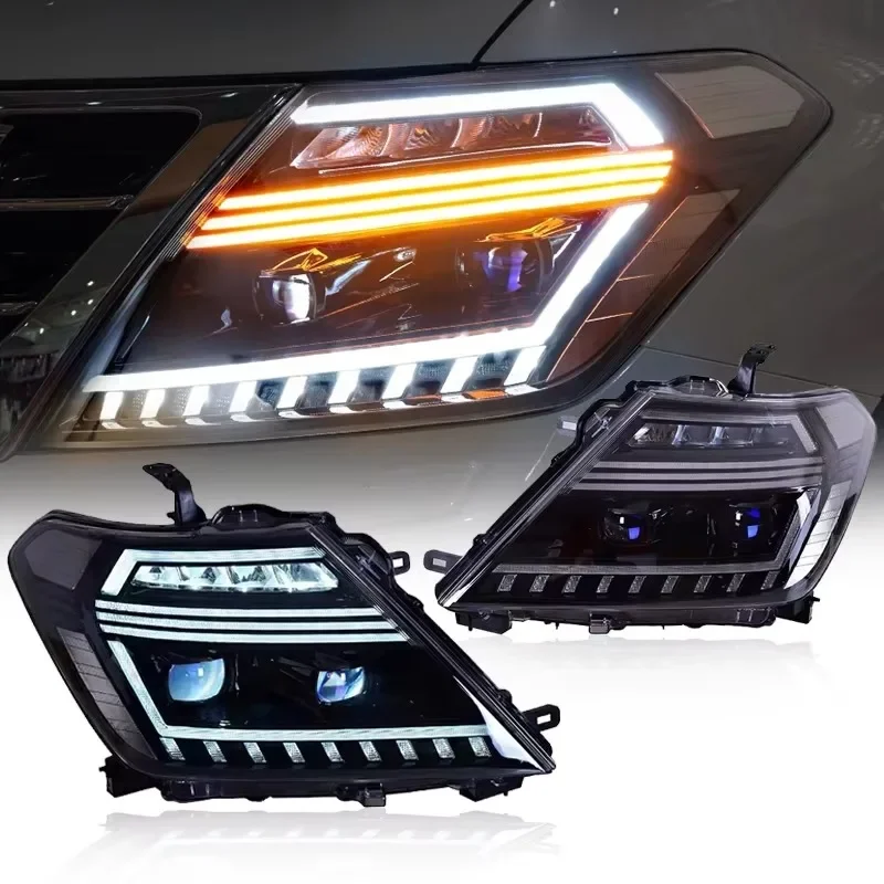 

Hot-selling Full LED Modified Car Front Headlight for Nissan Patrol 2012-2019 LED Light Upgrade Car Light Accessories
