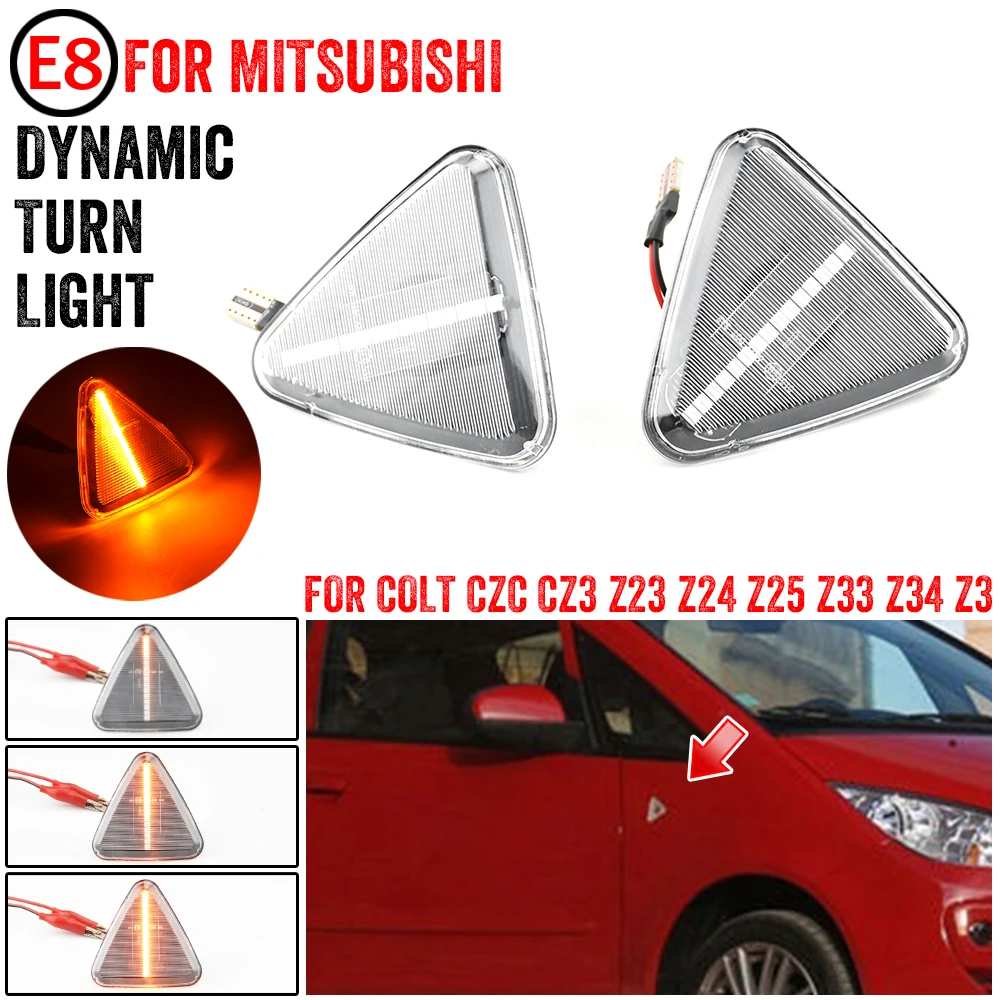 

LED Dynamic Blinker Side Marker Fender Turn Signal Light For Mitsubishi Colt CZC CZ3 Z23 Z24 Z25 Z33 Z34 Z3 2004-2012