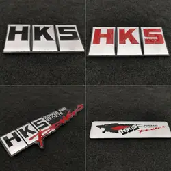 Pegatinas de coche HKS Racing, emblema de pegatina para Toyota Honda FIT Jade Accord City Bmw Vw, insignia de emblema de carrocería de maletero trasero