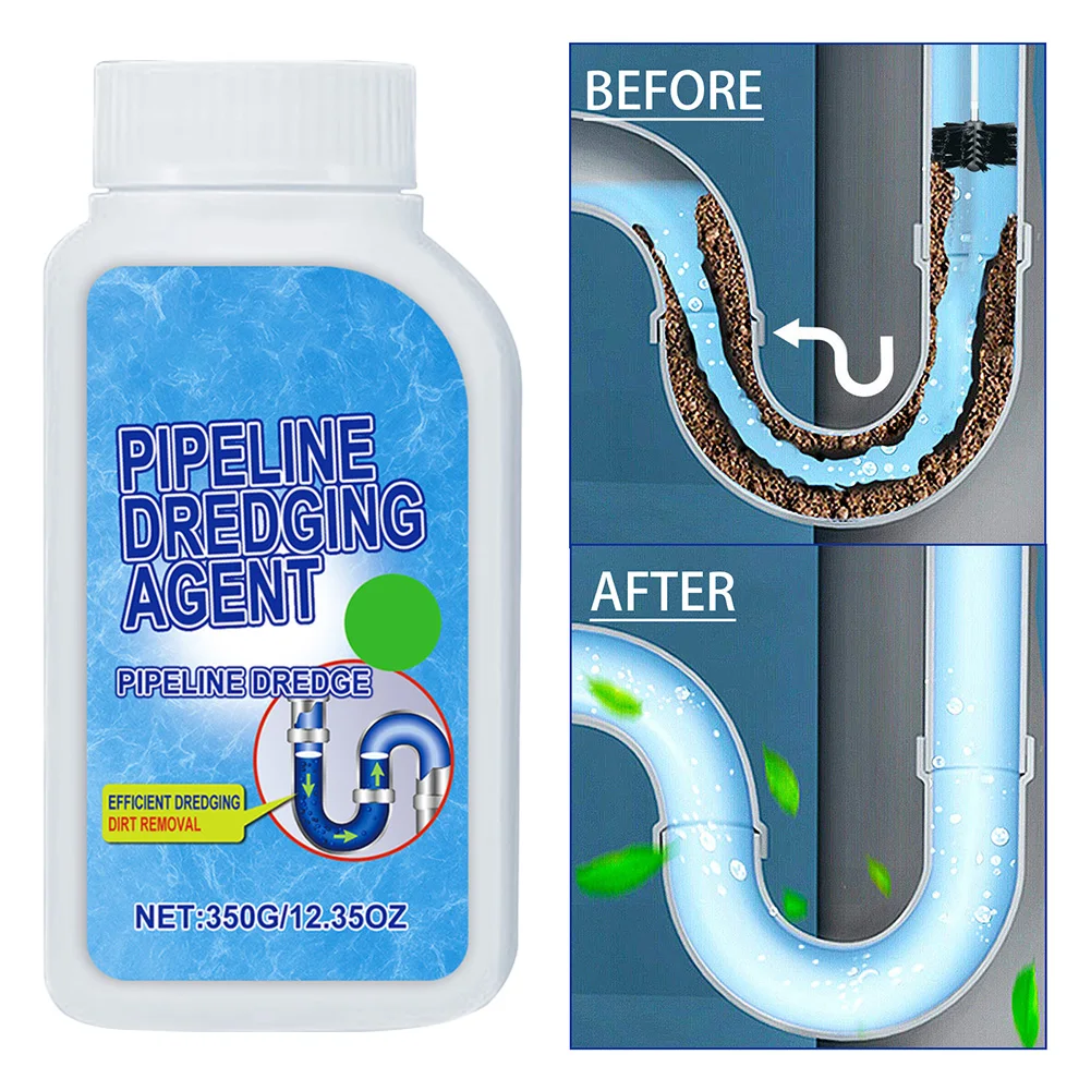 

Drain Clog Remover Powerful Pipe Unblocker Powder Unclog Toilet Clog Agent Cleaner Tool for Kitchen Sink and Toilet Pipelines