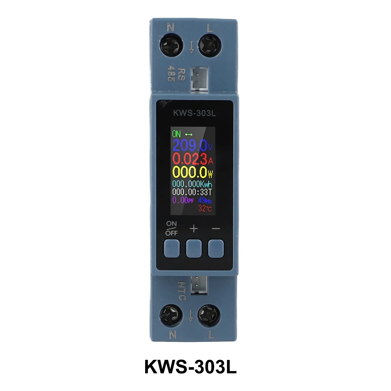 For Energy Management AC Energy Monitor Energy Meter Multifunctional Meter Wide Voltage Range Flame-Retardant Material