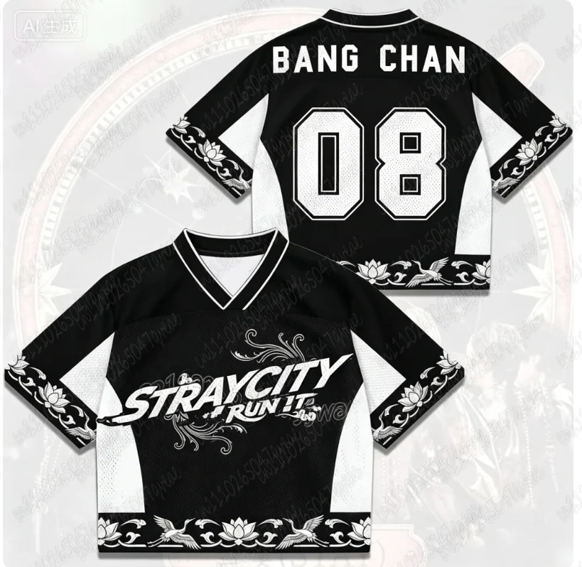 2026 New Stray  Lee Know Fan Side Support Shirt Korean Wave Male Group Hip Hop Rap Singer Concert T-shirt Family Matching