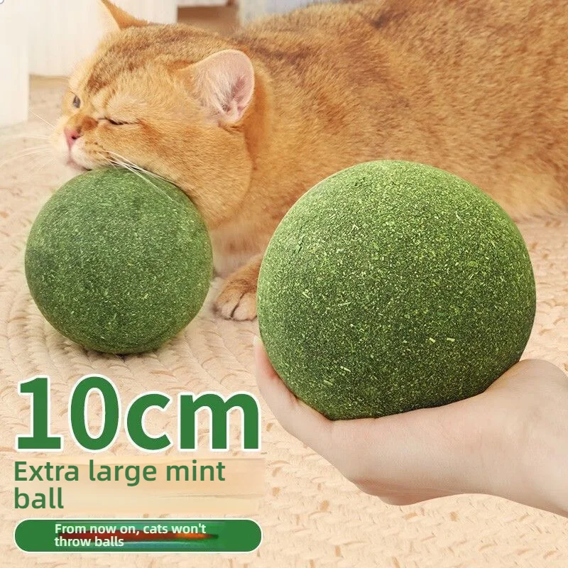 Мяч для лизания натуральной кошачьей мяты, самоосоединяющиеся игрушки для кошек, котят, игры в помещении и на открытом воздухе