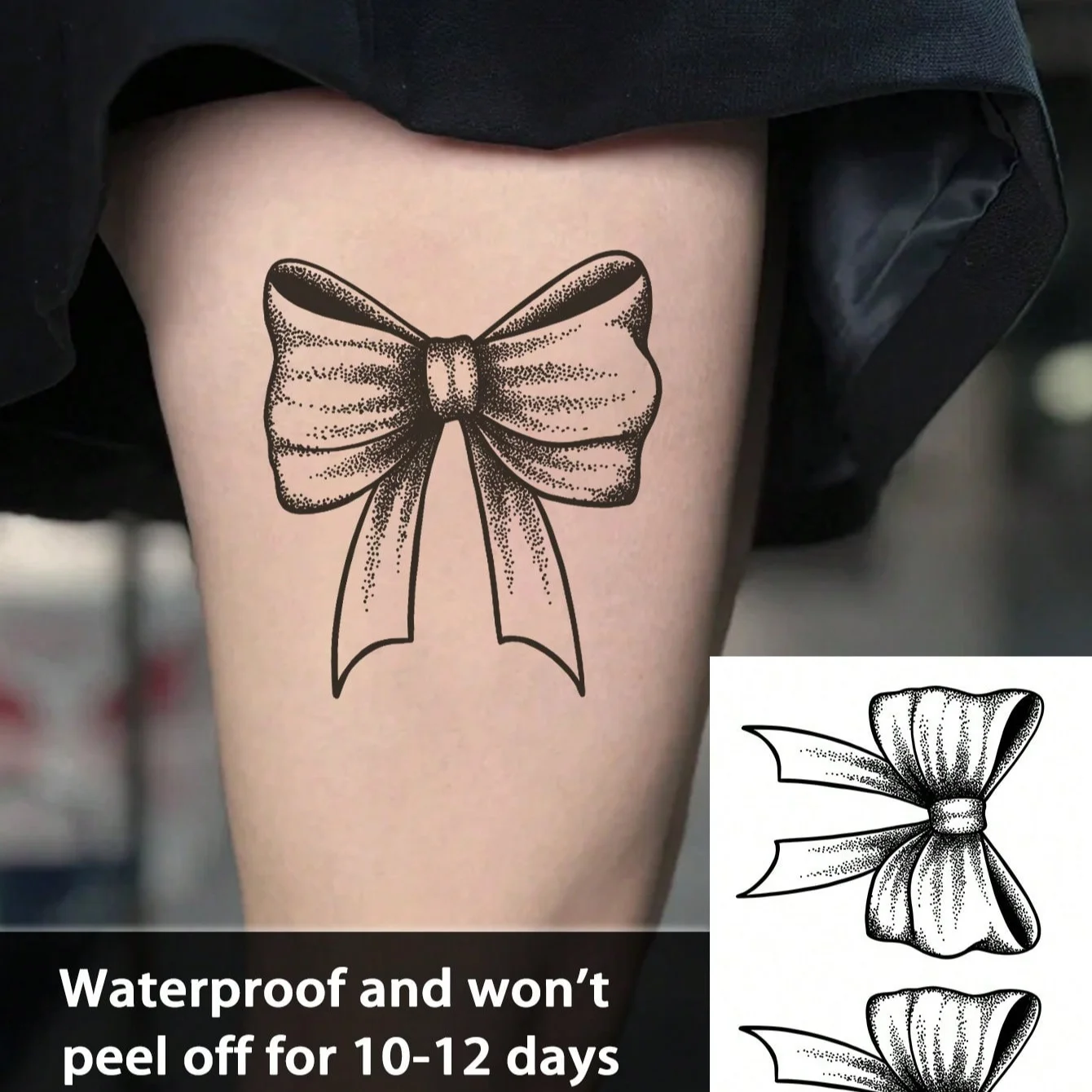 Tatouages temporaires modernes pour adultes, 5 pièces, imperméables, durables en 1 à 2 semaines, formule à base de plantes pour l'art corporel sur le bras, la poitrine et la taille