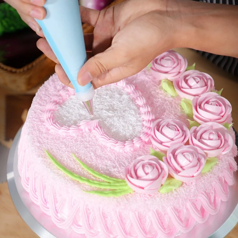 Cream Scraper 11 Inch Rotating Cake Turntable 6 Piece Cake Decorating Kit Includes 2 Icing Spatulas And 3 Scrapers