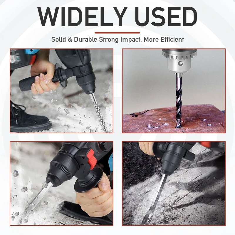 26mm1380WBrushless Electric Hammer Multifunctional Rotary Cordless Electric Impact Drill Electric Pick for Makita 18V Battery
