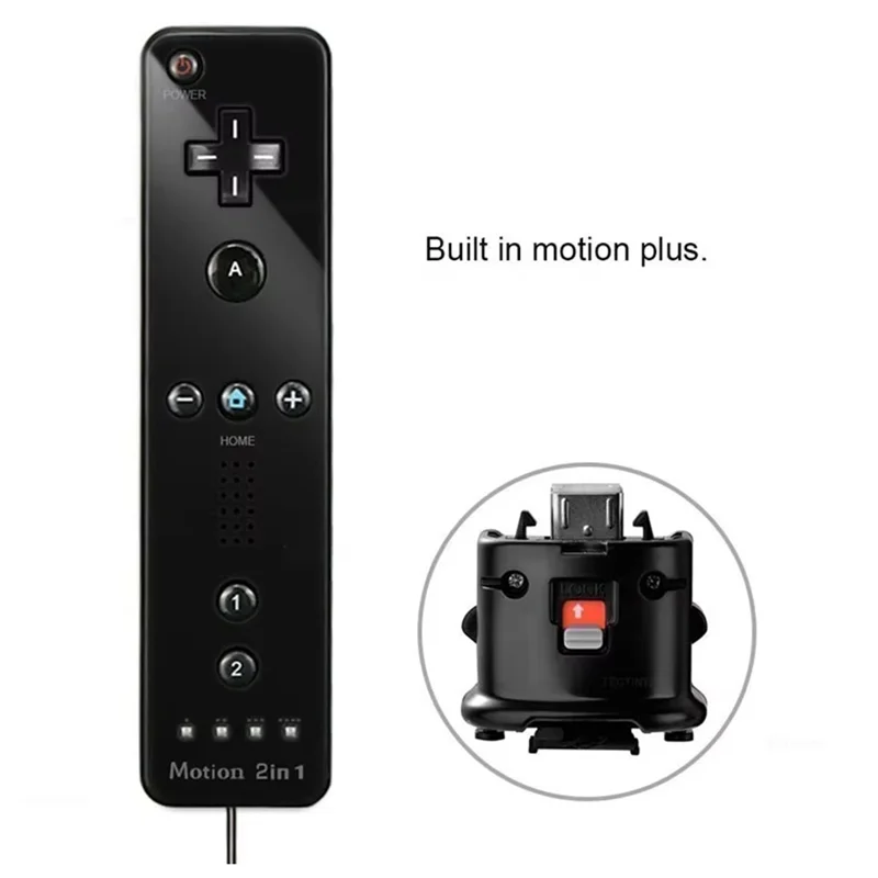 

B86B-Bluetooth-геймпад для консоли Wii/Wii U, беспроводной пульт дистанционного управления с Motion Plus, Nunchuck и ремешком на запястье