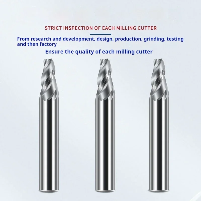 Tapered End Mill Carbide 0.5° 1 1.5 2 3 5 Degrees Tungsten Steel Milling Cutter Oblique Angle Taper Router Bits Metal CNC Tools