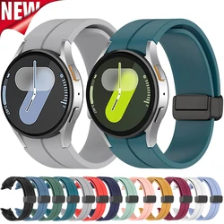 Silicone Strap for Samsung Galaxy Watch 7 6 5 4 40mm 44mm 5Pro 45mm Magnetic Band Bracelet for Galaxy Watch 6 4Classic 43mm 47mm