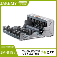Jakemy Jm-8193 3.7v Electrical Screwdriver Sets Smart Cordless Electric Screwdrivers 500mah Bespoke 162 Pcs Bits Power Set Tools