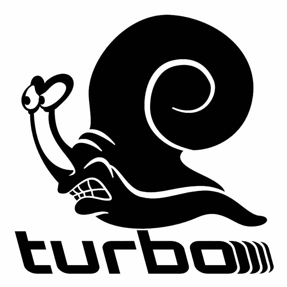 

Наклейка на авто Турбо Улитка Cartoon Snail Turbo Waterproof Vinyl Car Sticker for Bumper, Window