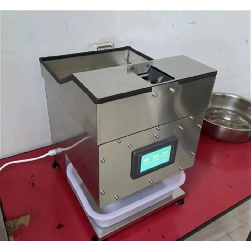 自動皮むき機 手動数値制御 後部開口分解装置 エビ開き装置 エビベース