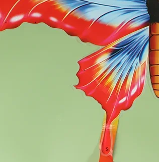 Aquilone per bambini Cartone animato pieghevole Mini giocattoli di plastica Aquilone con canna da pesca con freno a mano per bambini Giocattolo divertente all'aperto per riunioni di famiglia