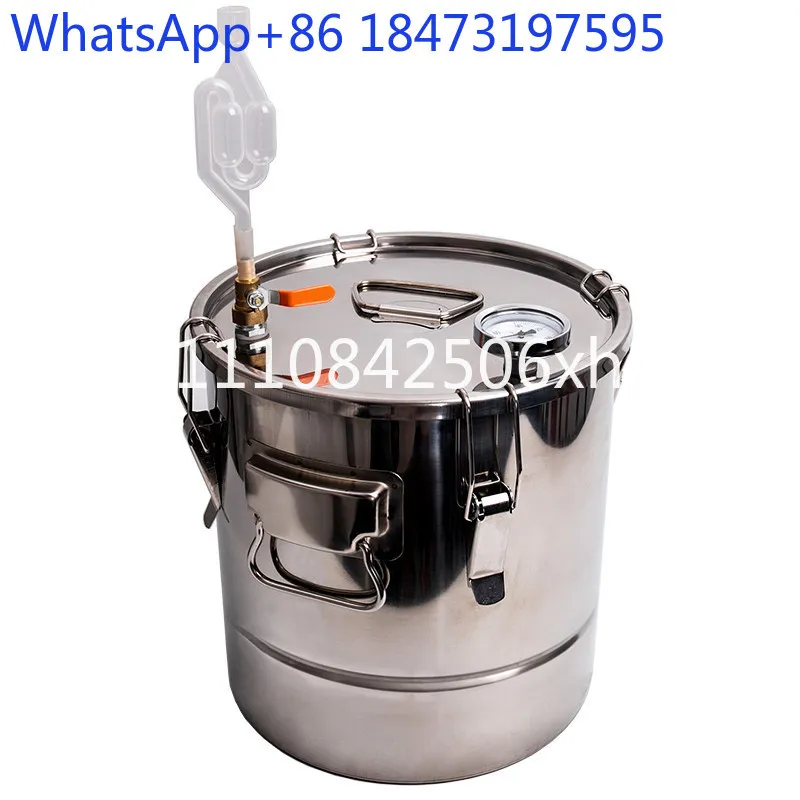 Stainless steel wine fermentation barrel food grade fermentation grain fruit wine Baijiu fermentation vessel one-way exhaust