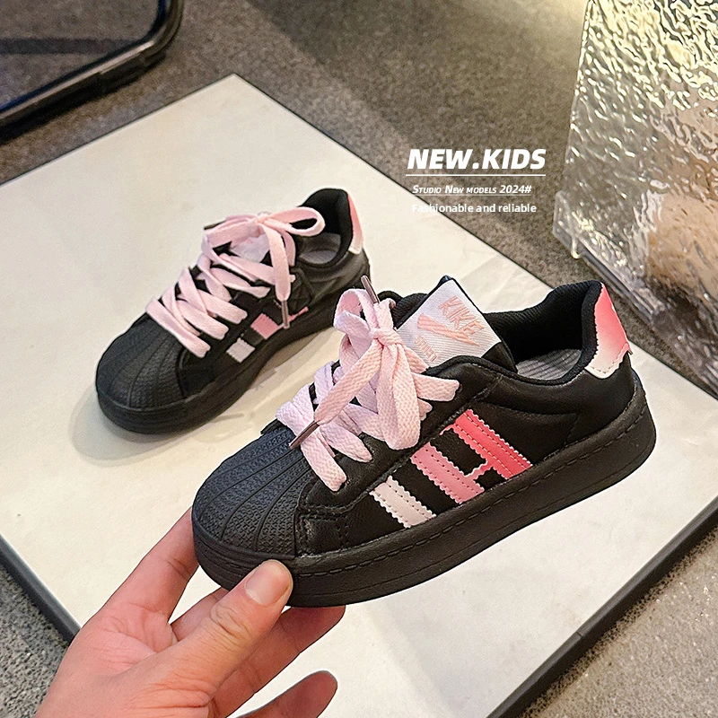 Children Casual Shoes Autumn Spring Baby Soft Toddler Shoes Anti-kick Anti-slip Boys Sneakers Girls Fashion Shell Head Shoes